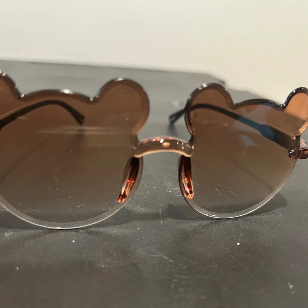 Brown Bear-Shaped Sunglasses